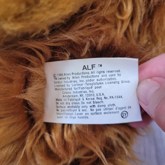 Vintage 1986 Coleco ALF Alien Productions 18” - Picture 6 of 6